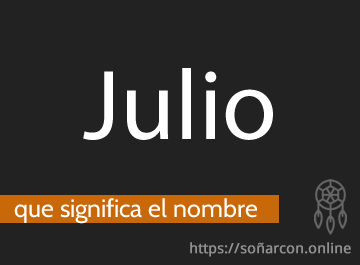 que significa el nombre julio