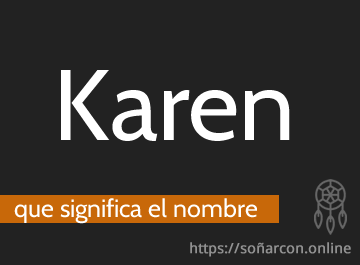 que significa el nombre karen