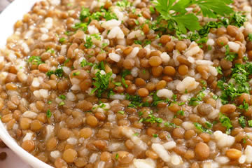 lentejas y arroz