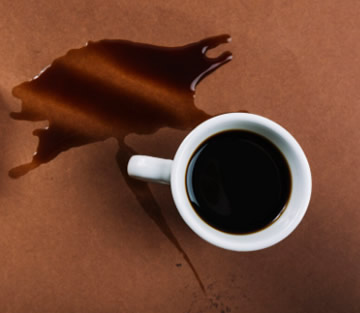 café derramado