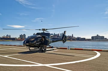 helicóptero estacionado