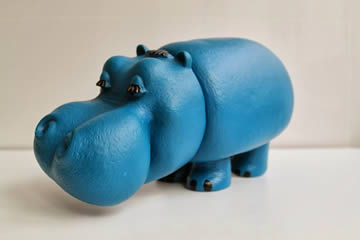 que significa soñar con un hipopotamo azul