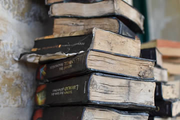 libros mojados