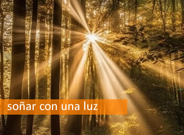 soñar con luz