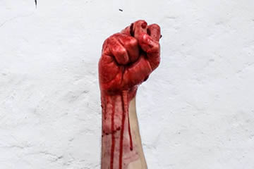 vidente y sangre