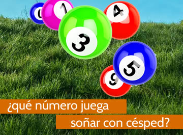 que numero juega soñar con césped